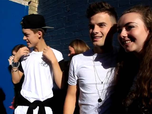 X Factor's Stereo Kicks Pose For Photos With Persistent Fans - Part 1