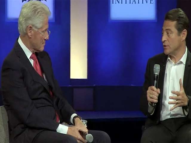 Bill Clinton And Hillary Clinton Speak During The 2014 Clinton Global Initiative In New York - Part 2