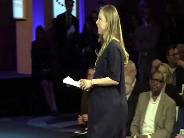 Chelsea And Bill Clinton Speak During The 2014 Clinton Global Initiative In New York - Part 1