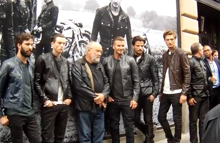 David Beckham Poses For The Signing Of The New 'Off Road' Photo Collection For Belstaff - Part 1