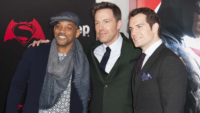 Will Smith, Ben Affleck and Henry Cavill