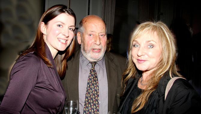 Clement Freud with Chris Mandy and Helen Lederer