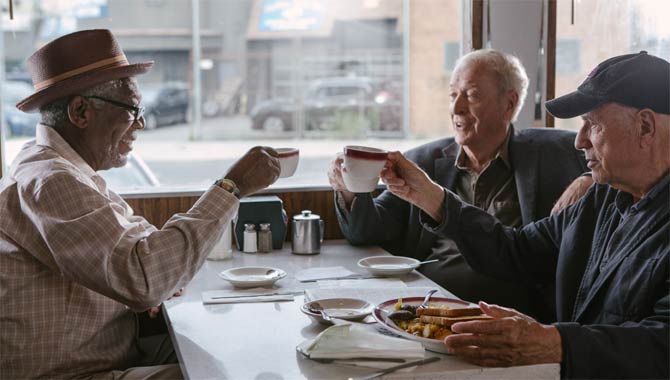 Morgan Freeman, Michael Caine and Alan Arkin in Going In Style