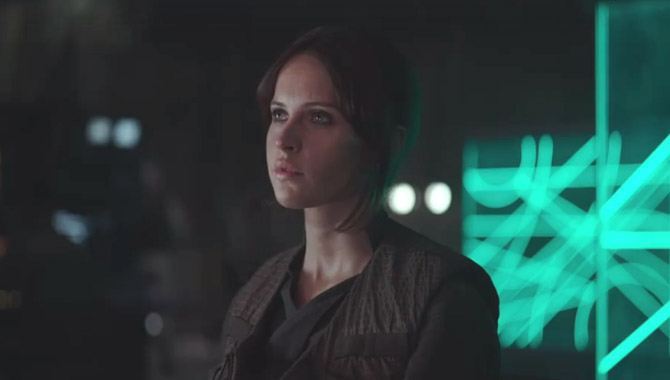 Felicity Jones in Rogue One: A Star Wars Story