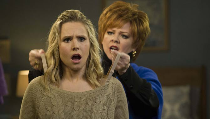 Kristen Bell and Melissa McCarthy in The Boss