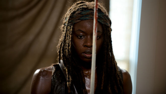 Danai Gurira stars as Michonne, seen here in 'The Walking Dead' season 6
