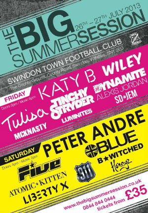 The Line-up So Far For The Big Summer Session 26th - 27th July 2013