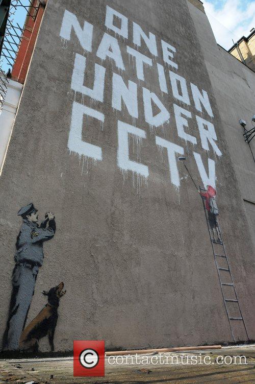 Banksy, One Nation Under CCTV West End, London