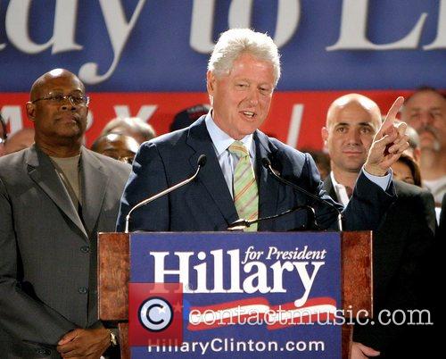 Bill Clinton, Andre Agassi and Hillary Clinton 1