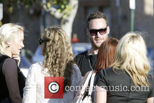 Callan Mulvey, From The Controversial New Australian Tv Drama Series 'underbelly' and Leaving A Restaurant With Friends 1