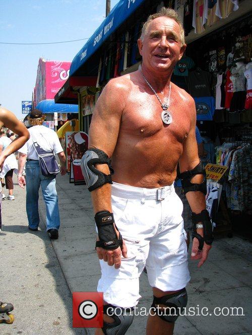 Prince Frederick Von Anhalt Rollerblading On Venice Beach 1