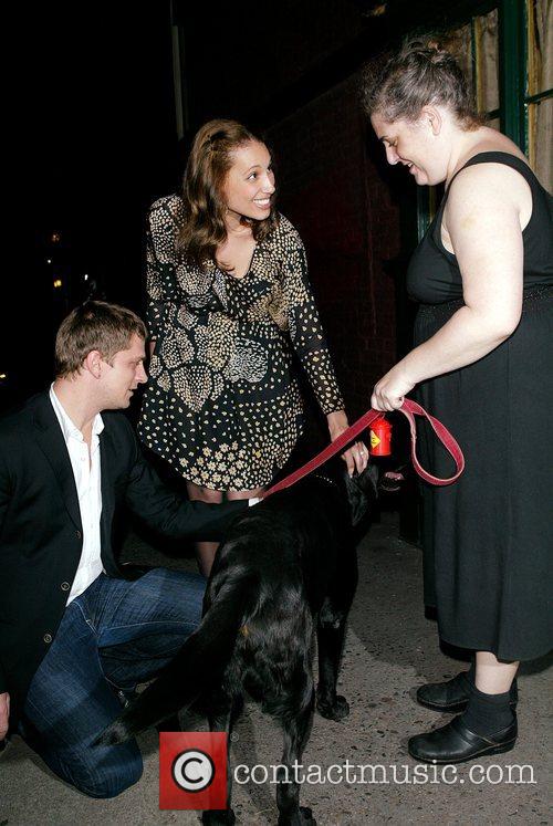 Rob Thomas, A Friend Say Hello To Margaret and Her Dog Cole 1