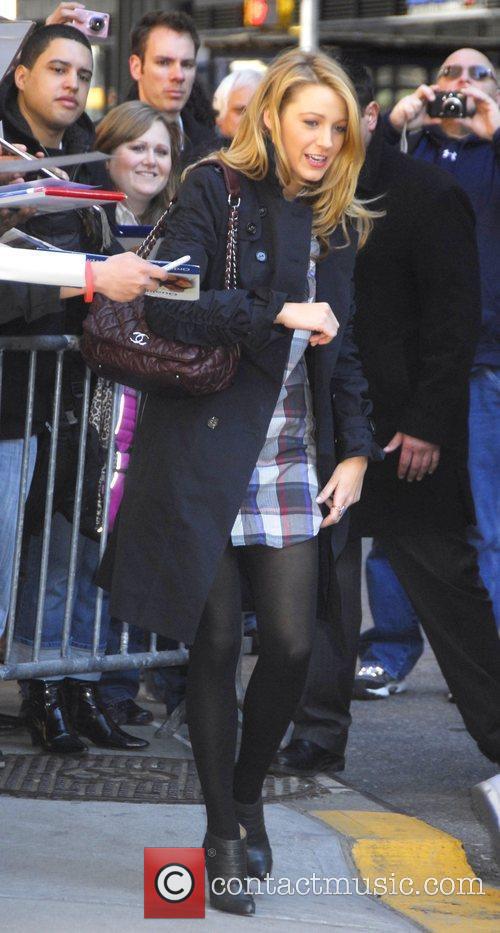 Blake Lively - outside the Ed Sullivan Theater for the 'Late Show With ...