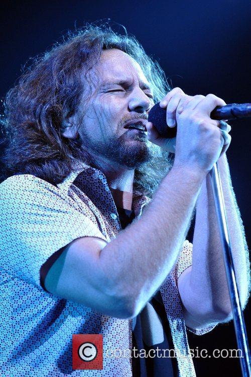 Eddie Vedder of Pearl Jam performing live in 2009