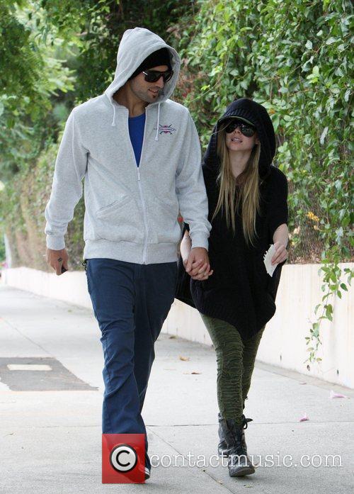 Brody Jenner and Avril Lavigne in CA 2011
