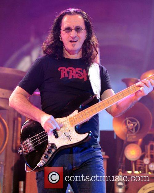 Geddy Lee of Rush - performs at the Bank Atlantic center during The ...