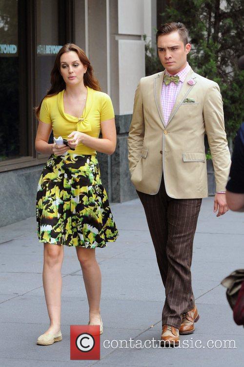 Leighton Meester - filming 'Gossip Girl' on location in Manhattan | 14 ...