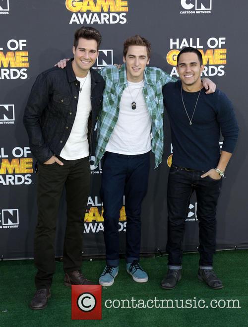 James Maslow, Kendall Schmidt, Carlos Pena and Cartoon Network