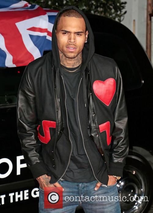 Chris Brown at the Topshop launch