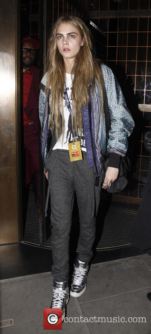 Cara Delevingne leaves the Cafe Royal Hotel