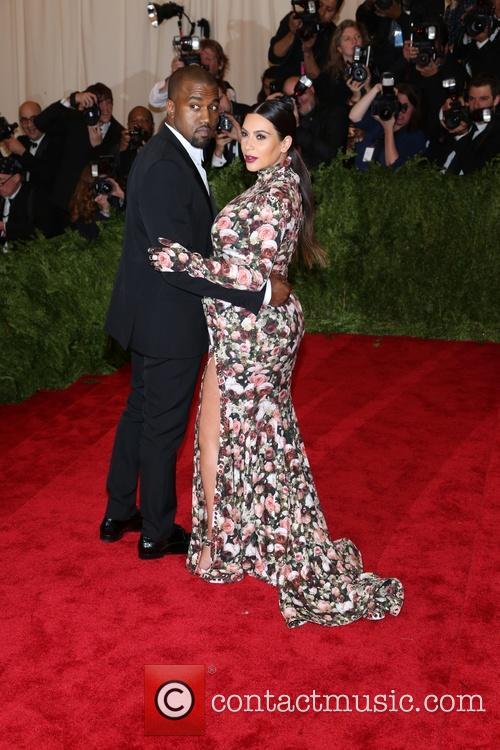 Kanye West and Kim Kardashian 