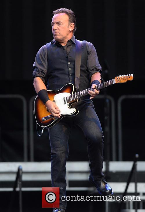 Bruce Springsteen performs