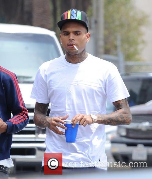 Chris Brown Smoking