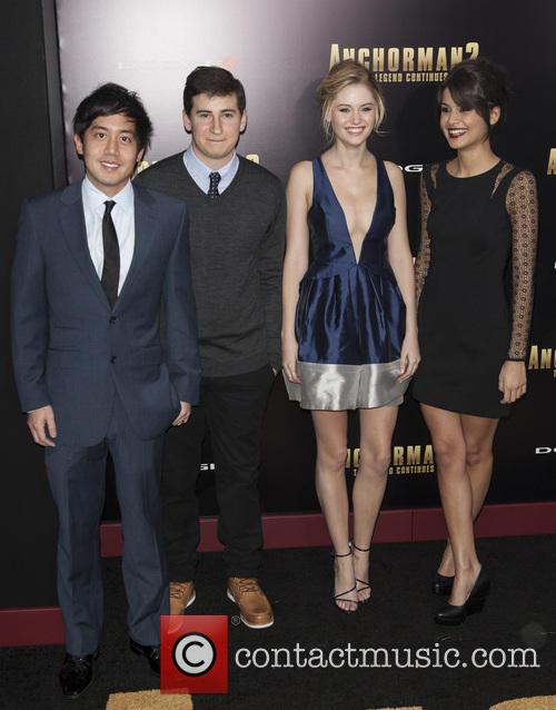 Alan Evangelista, Sam Lerner, Ginny Gardner and Sofia Black-d'elia