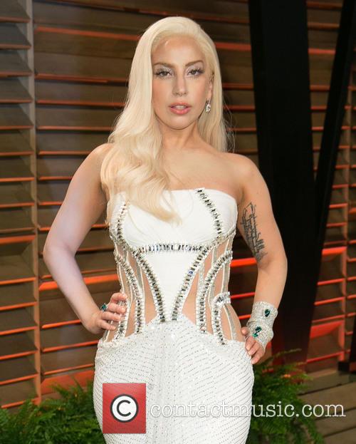 Lady Gaga at the Vanity Fair party