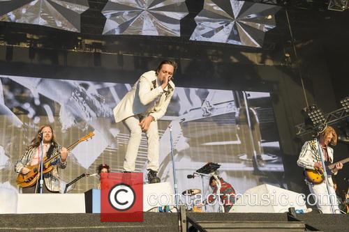 Arcade Fire performing at British Summer Time Hyde Park