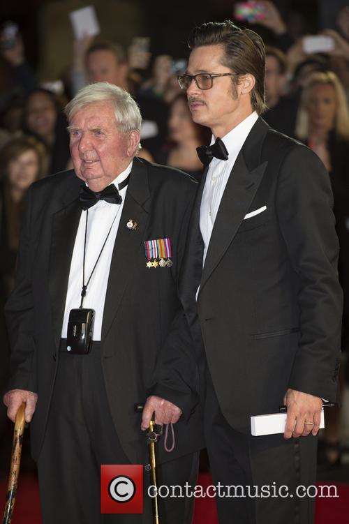 Brad Pitt and Peter Comfort at the 58th BFI London Film Festival