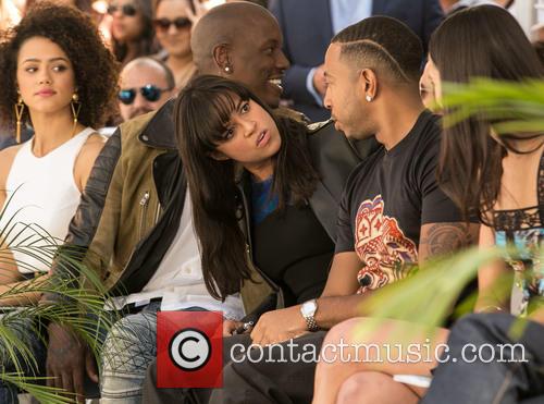 Nathalie Emmanuel, Tyrese Gibson, Michelle Rodriguez, Ludacris and Jordana Brewster 1