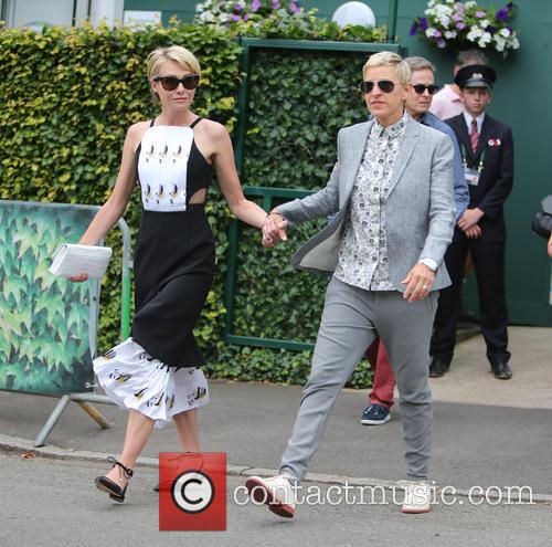 Ellen Degeneres and Portia Dirossi