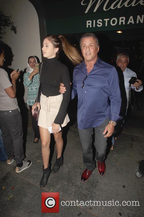 Sylvester Stallone and Scarlet Rose Stallone 2