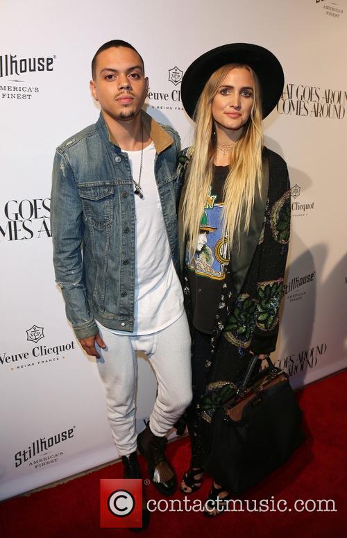 Evan Ross and Ashlee Simpson