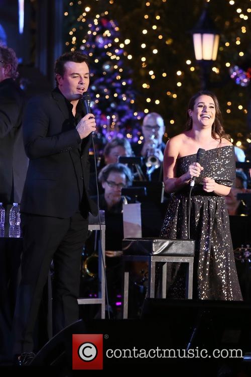 Seth Macfarlane and Lea Michele