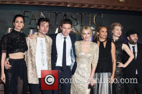 J.k. Rowling, Ezra Miller, Eddie Redmayne, Alison Sudol, Carmen Ejogo, Katherine Waterston and Ben Fogle