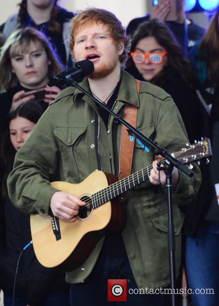 Ed Sheeran performing live