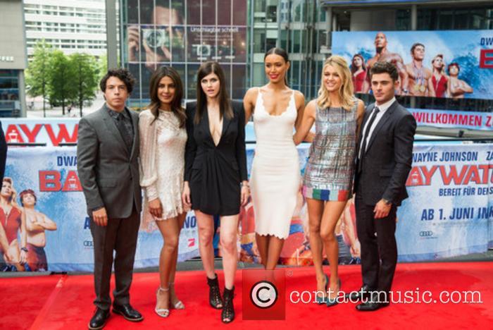 Jon Bass and others at the 'Baywatch' premiere