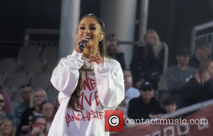 Ariana Grande at the One Love Manchester concert