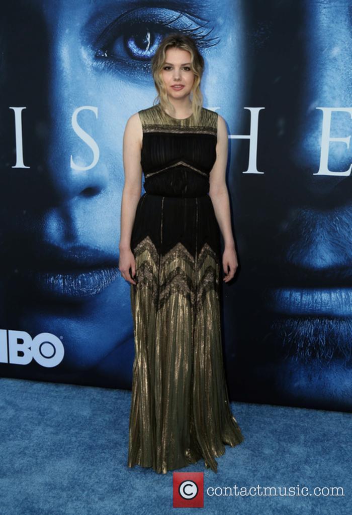 Hannah Murray arrives at the Los Angeles premiere
