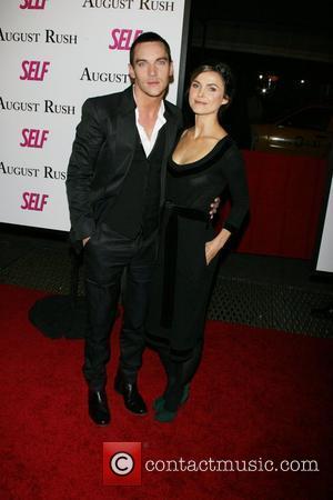 Jonathan Rhys Meyers, Keri Russell The movie premiere of 'August Rush' held at the Ziegfield Theater New York City, USA...