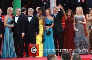 Steven Spielberg, George Lucas, Calista Flockhart, Cannes Film Festival, 2008 Cannes Film Festival