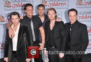 Stephen Gately, Keith Duffy, Shane Lynch, Ronan Keating and Mikey Graham of Boyzone Caudwell Children present 'The Legends Ball' at...