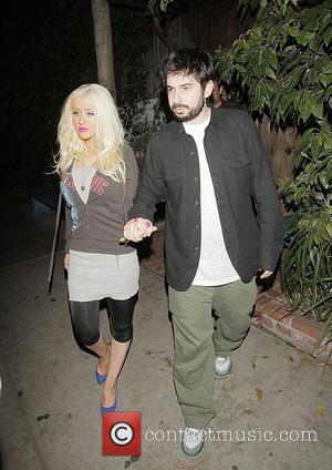 Christina Aguilera and husband Jordan Bratman  Leaving the Little Door restaurant in West Hollywood after having a late dinner...