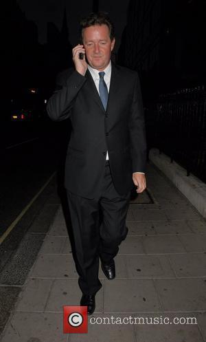 Piers Morgan leaving the 50 Years of Italian Style launch party at the Royal Academy of Arts London, England -...