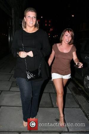 Joanne Beckham and a friend arriving at Funky Buddha nightclub London, England - 15.05.07