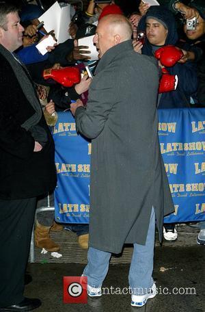 Bruce Willis, David Letterman, Ed Sullivan Theatre