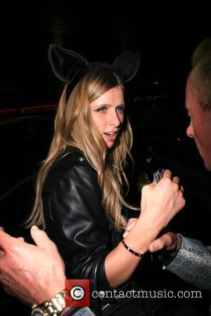 Nicky Hilton dressed in a Halloween costume for a party at the Green Door nightclub in Hollywood Los Angeles, California...