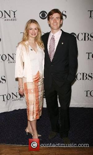 Nell Benjamin and Laurence O'Keefe Press reception for the 2007 Tony Awards nominees at the Marriott Marquis New York City,...